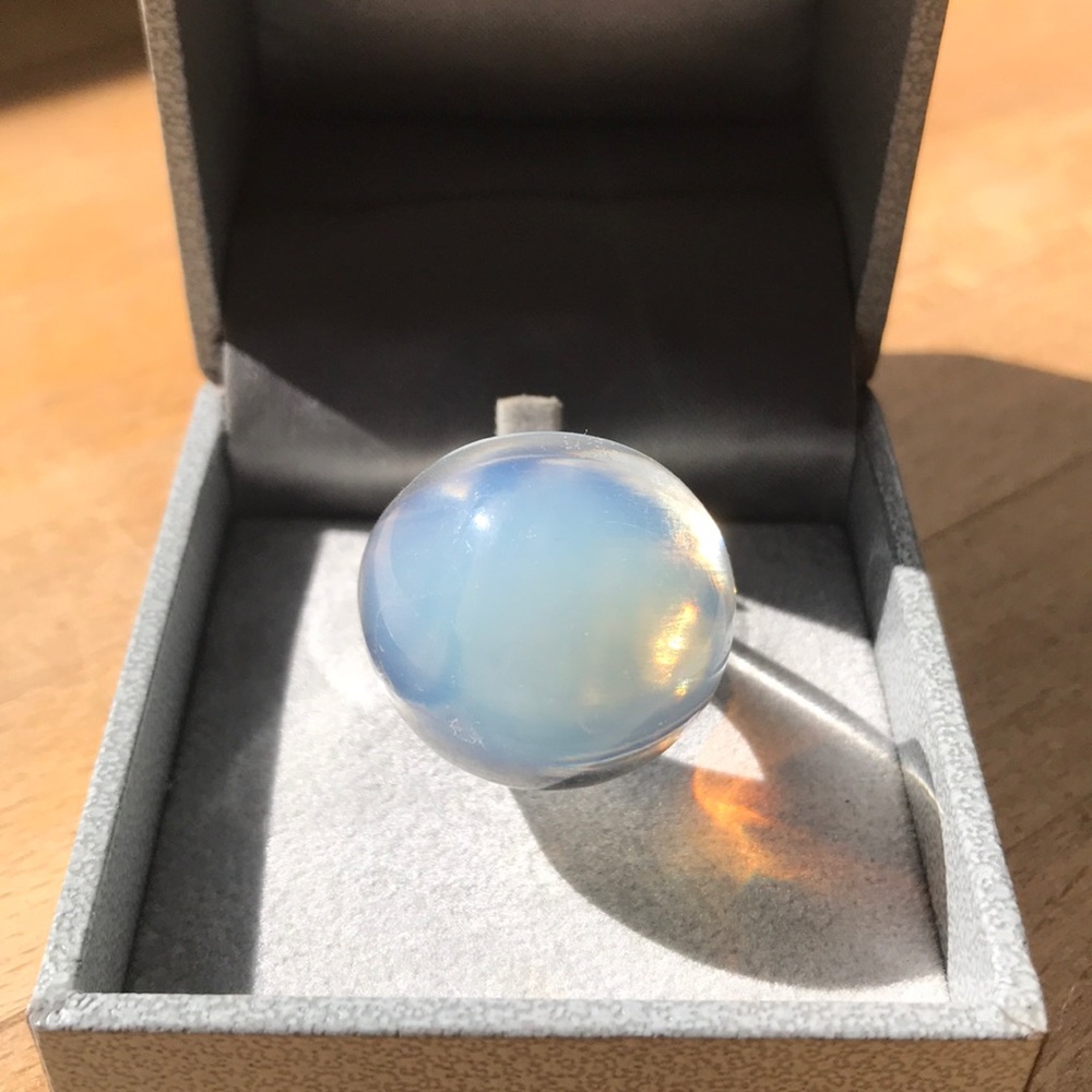 Lalique Cabochon Crystal Ring
